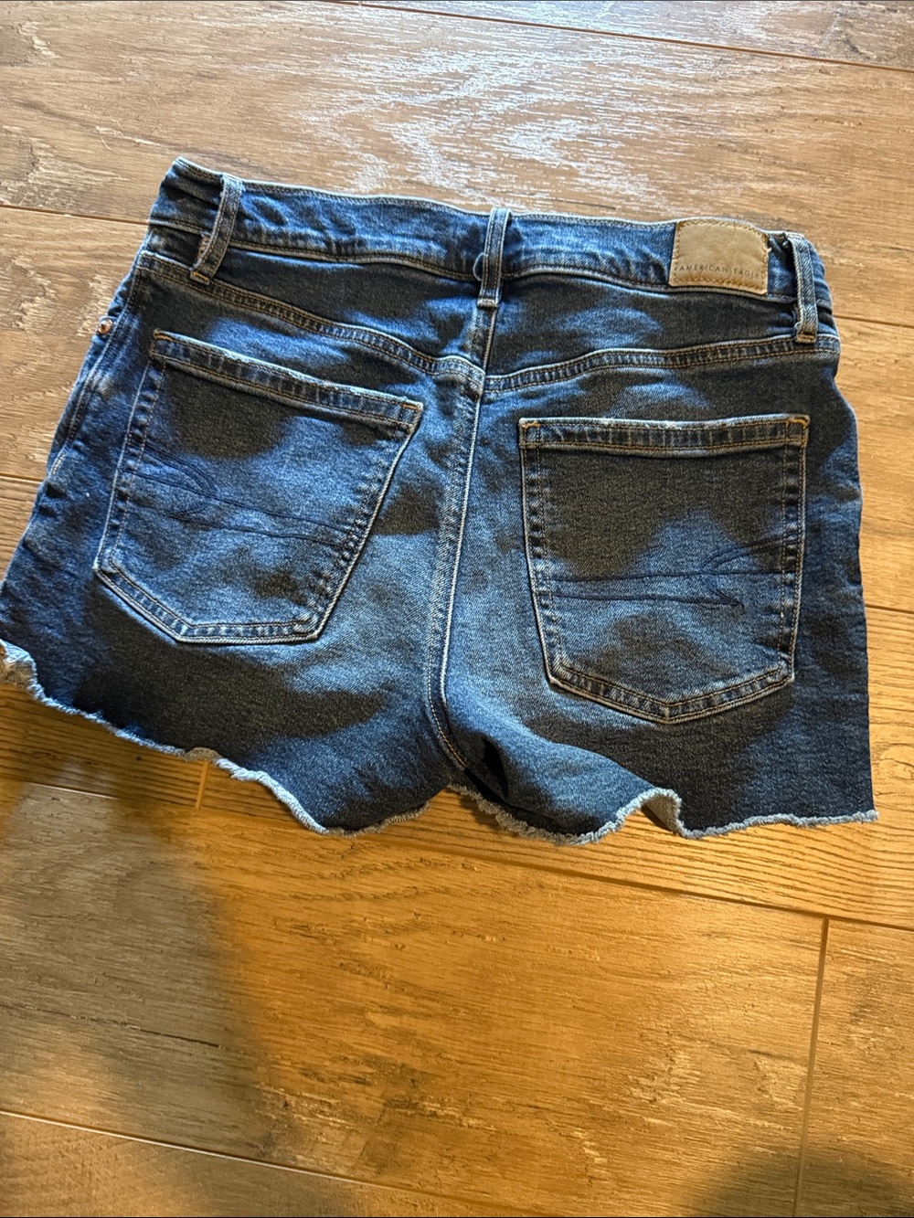 American Eagle Outfitters Dark Blue Cutoff Denim Shorts